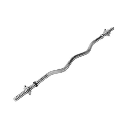 Gorilla Sports - Barre Curl Avec Bagues De Serrage En Forme D'étoile 120cm