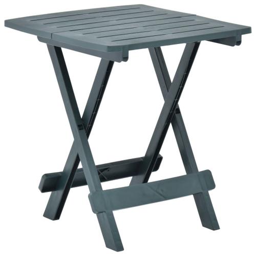 Table Pliable De Jardin Vert 45x43x50 Cm Plastique