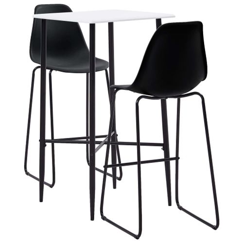 Ensemble De Bar 3 Pcs Plastique Noir