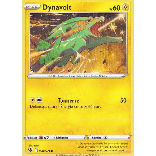 Carte Pokemon - Dynavolt - 58/189 - Épée Et Bouclier 3 Ténèbres Embrasées