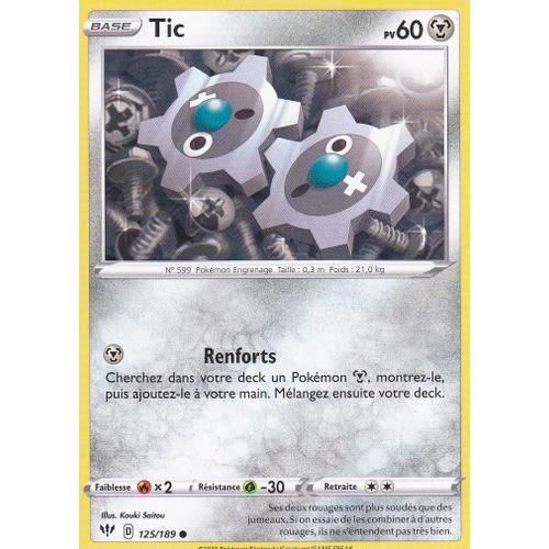 Carte Pokemon - Tic - 125/189 - Épée Et Bouclier 3 Ténèbres Embrasées