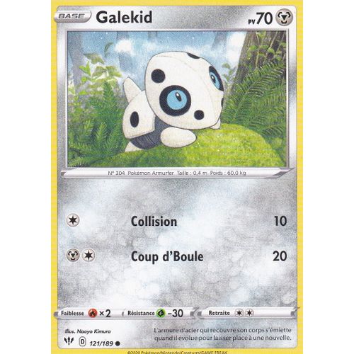 Carte Pokemon - Galekid - 121/189 - Épée Et Bouclier 3 Ténèbres Embrasées