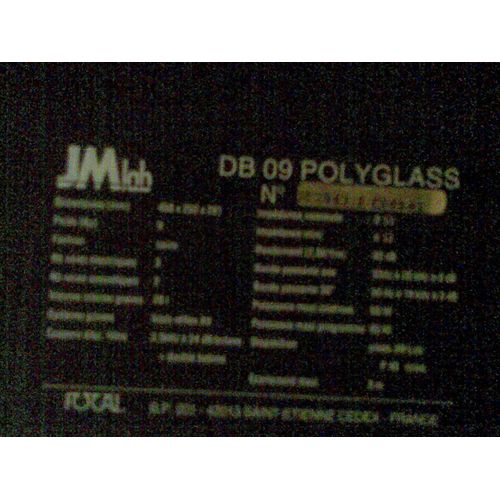 JM LAB - DB 09 polyglass - paire enceinte noir - 2 voies - 8 ohms - 60 a 85 watts rms