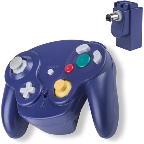 Contrôleur Gamecube Sans Fil, Pour Ngc - Wii - Gamecube Avec Adaptateur Récepteur Pour Wii U Gamecube - Bleu