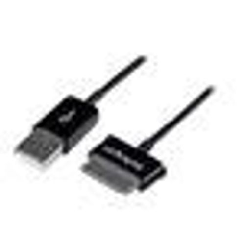StarTech.com Câble USB OTG Samsung Galaxy Tab de 1 m - Adaptateur OTG USB Type A male - Noir - Câble de chargement / de données - USB mâle pour connecteur à 30 broches de station d'accueil...