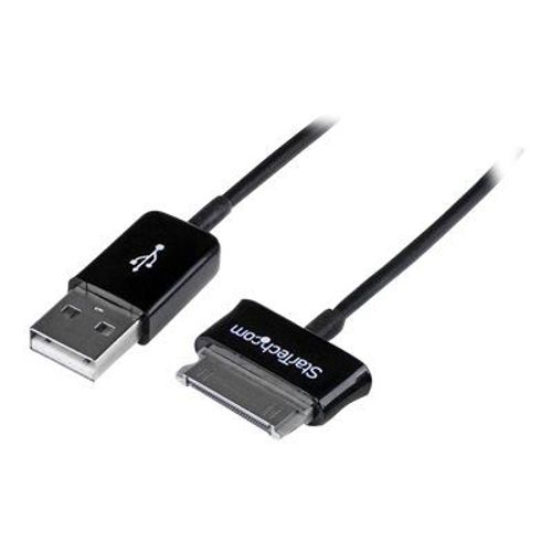 StarTech.com 2m Dock Connector to USB Cable for Samsung Galaxy Tab - galaxy tablet Cable - Samsung tab Cable (USB2SDC2M) - Câble de chargement / de données - USB mâle pour connecteur à 30 broches...