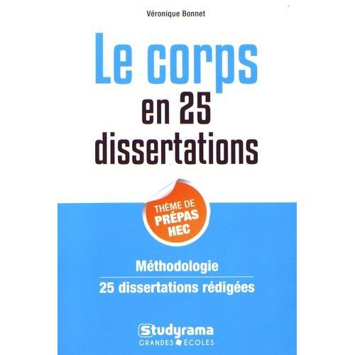 Le Corps En 25 Dissertations - Sujet Des Concours Ec 2018