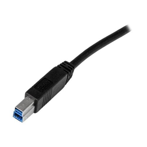 Câble USB 2.0 A vers B noir 1m80