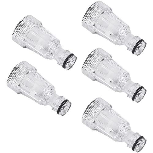 Lot de 5 filtres à eau pour tuyau de nettoyeur haute pression pour Karcher K2-K7, raccord de filtre d'entrée de lave-glace 3/4'' pour connecteurs de jardin