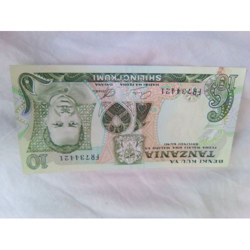 Billet 10 Shilinci Kumi Tanzanie