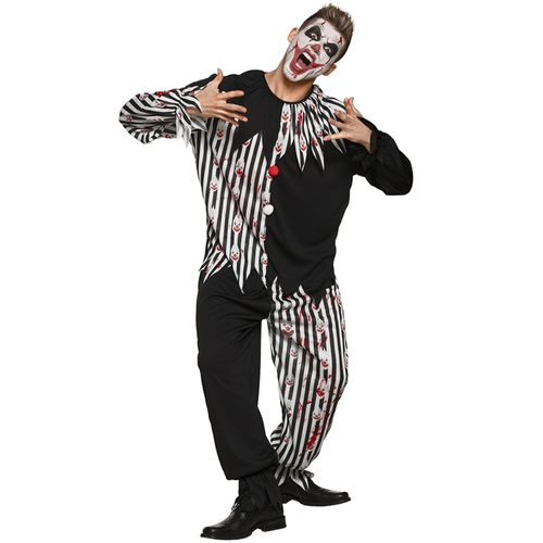 Déguisement Clown Triste Ensanglanté Adulte - Taille: M/L (50/52)