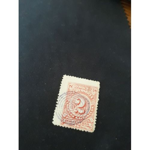 Colombie Stamp Timbre Taxe Chiffre Tp20