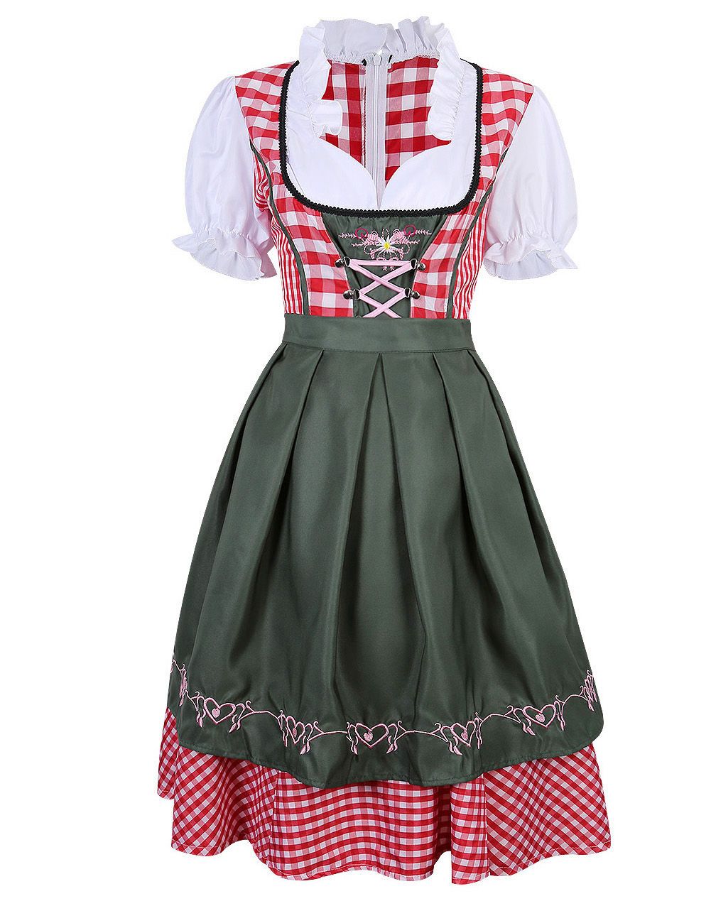 Mode Vêtements traditionnels Tabliers bavarois TCM Tablier bavarois imprim\u00e9 allover style d\u00e9contract\u00e9 