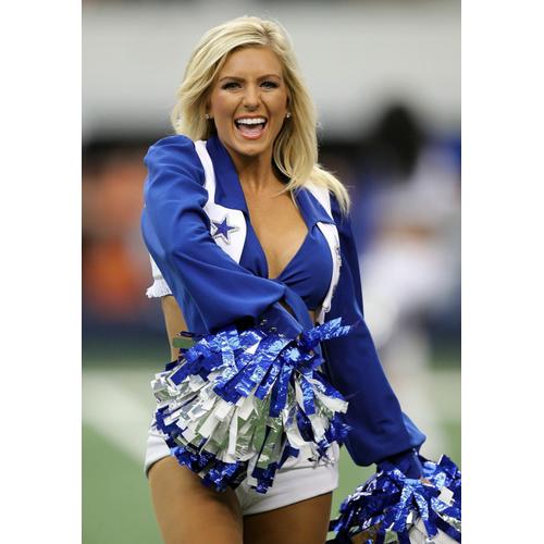 Womens Dallas Cowboys Sexy Cheerleader Halloween Costume Blue