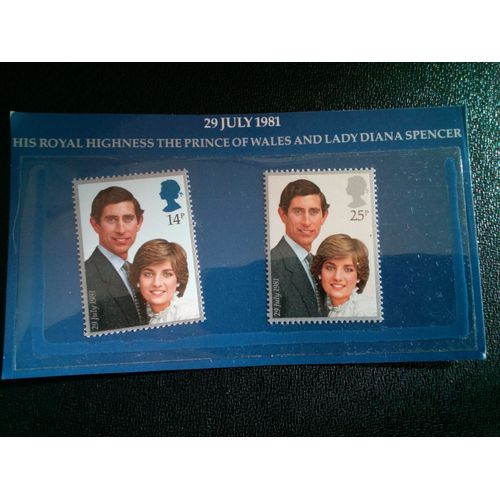 Timbre Royaume Unis Yt 1001 - 1002 Séries: Mariages Royaux 1981 ( 030804 )