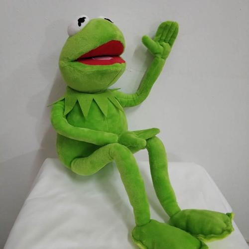 Livraison Gratuite 45 Cm Dessin Animé Les Muppets Kermit Grenouille Peluche Jouets Doux Garçon Poupée Pour Enfants Cadeau D'anniversaire