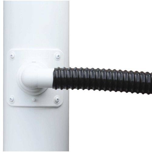 Collecteur d'eau blanc pour gouttière circulaire Pour descente circulaire 80 mm