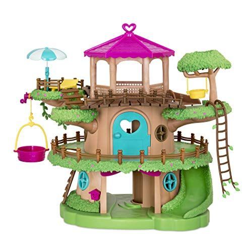 Li L Woodzeez 6444z P Li L Woodzeez Jeu De 22 Pi Ces Avec Cabane Dans Les Arbres Manivelle Et Accessoires Maisons Miniatures Et Jeux Pour Enfants Partir De 3 Ans