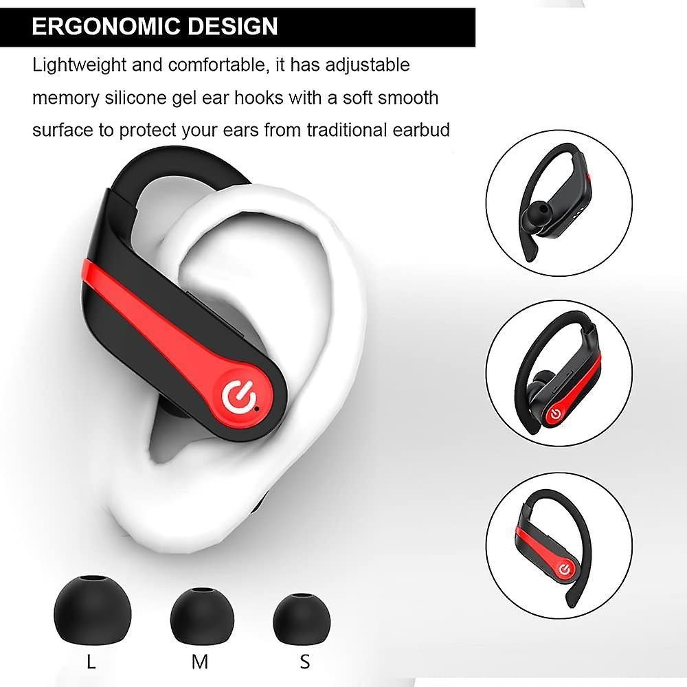 couteurs sans fil : couteurs de sport Bluetooth avec batte... - 5