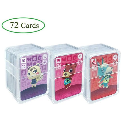 72 Pièces Carte De Passage D'animaux Carte Amiibo Travail Pour Ns Jeux Amibo Commutateur Cartes Amiibo
