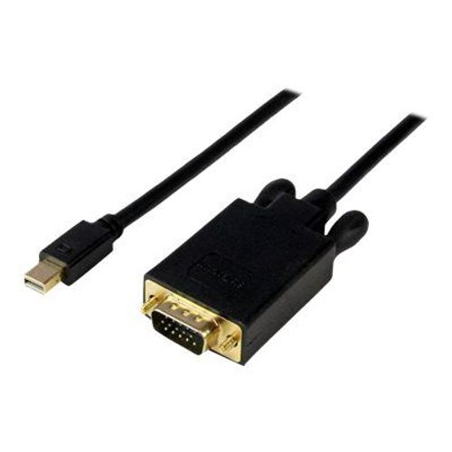StarTech.com Câble adaptateur Mini DisplayPort vers VGA de 4,5 m - Convertisseur actif DP vers HD15 pour Mac ou PC - Noir - Convertisseur vidéo - VGA - DisplayPort - noir
