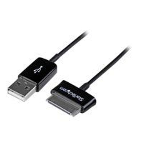 Startech.Com Câble Connecteur Dock Vers Usb Pour Samsung Galaxy Tab 3 M - Câble De Donnée / Chargeur Samsung 30 Broches - Noir - Câble De Chargement / De Données - Connecteur À 30 Broches De...