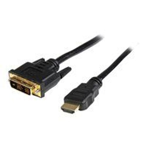 StarTech.com Câble HDMI vers DVI-D de 2 m - M/M - Câble adaptateur - HDMI mâle pour DVI-D mâle - 2 m - noir