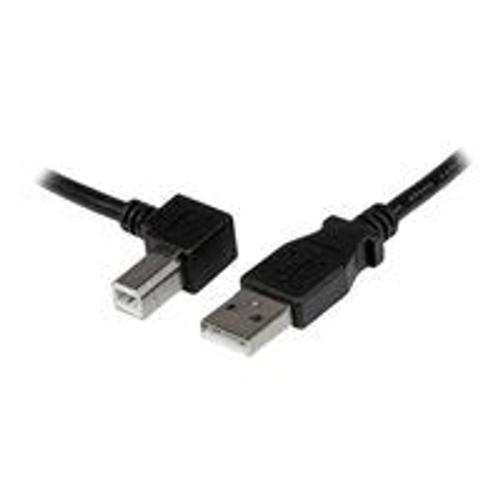 StarTech.com Câble USB 2.0 Type A vers USB Type B Coudé à Gauche Mâle / Mâle - Adaptateur pour imprimante 1 m Noir - Câble USB - USB type B (M) pour USB (M) - USB 2.0 - 1 m - connecteur à angle...