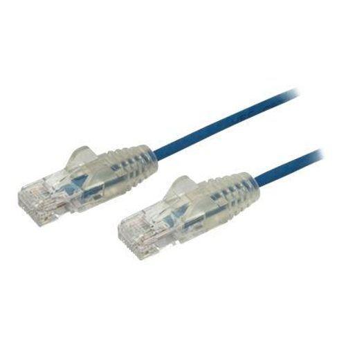 StarTech.com Cable reseau Ethernet RJ45 Cat6 de 1,5 m - Cordon de brassage mince Cat 6 UTP sans crochet - Fil Gigabit bleu (N6PAT150CMBLS) - Cordon de raccordement - RJ-45 (M) pour RJ-45 (M) -...