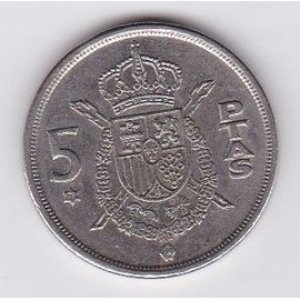 Espagne 5 Pesetas Juan Carlos 1975