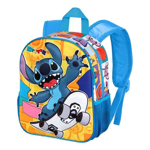 Sac à dos 3D Petit - Disney Lilo et Stitch Skater - Jaune - Taille Unique