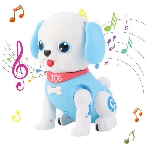 Robot Dansant En Plastique À Piles, Jouet Musical Parent-Enfant Pour Bébé, Chien Mignon, Avec Musique Légère