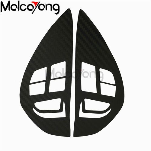 Autocollant De Bouton De Croisière Audio Pour Interrupteur De Commande De Volant De Voiture, Couverture À Motif En Fiber De Carbone Pour Peugeot 4007 2007 Ion 2011