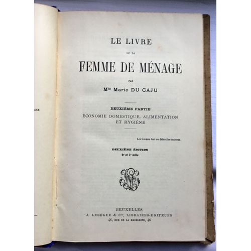 Le Livre De La Femme De Ménage