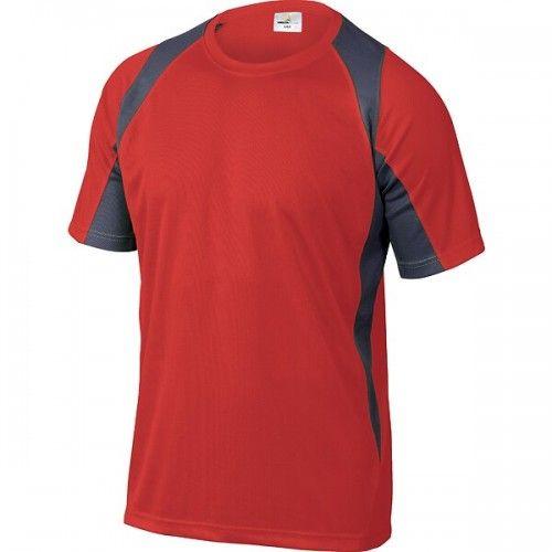 Tee-shirt manches courtes rouge / gris - taille L - Bali DELTA PLUS