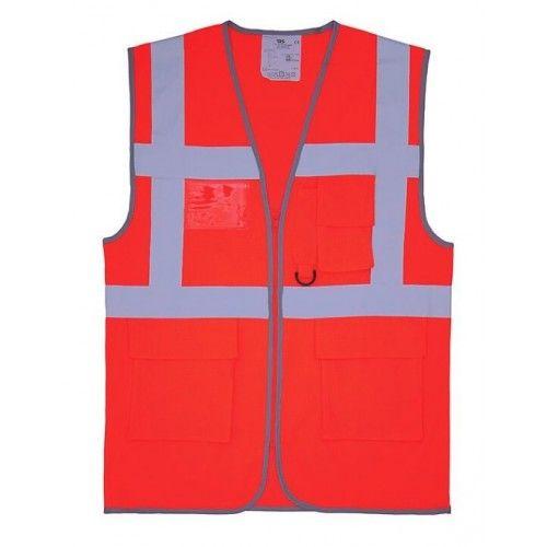 Gilet haute visibilité - rouge fluorescent - XXL - Safari Air T2S