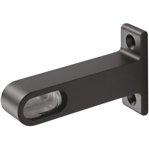 Support d'extrémité - sous tablette - pour tube penderie - noir - 1190 HERMETA