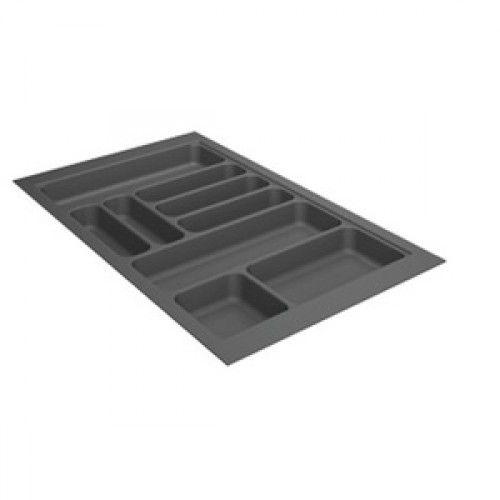 Range couverts OrgaTray 440 - anthracite - l600 - 450 à 550 mm HETTICH