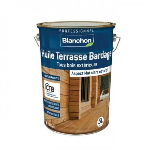 Huile terrasse bardage - tous bois - bois naturel - 10 L BLANCHON