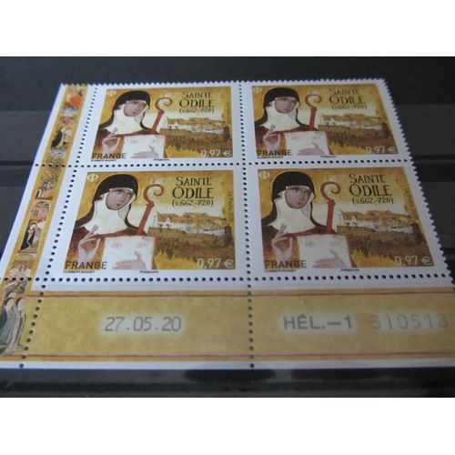 Sainte Odile (Coin Daté Bloc De 4)
