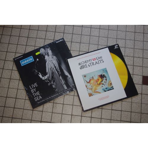 Lot Laserdisc Concert Oassis Live By The Sea + Alchemy Live Dire Straits