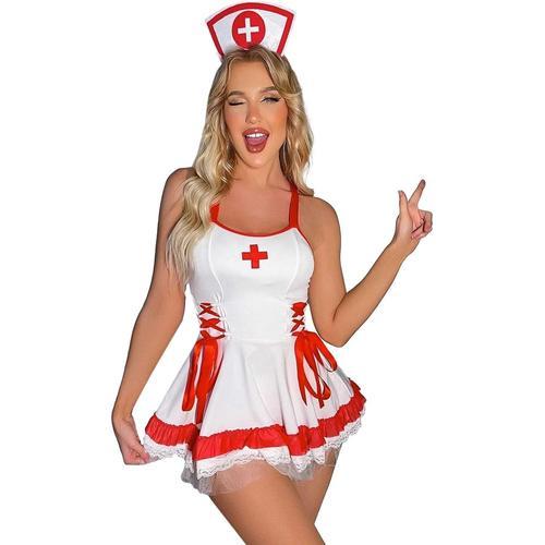 Tenue Infirmiere Coquine Hot Deguisement Femme Pute Ouverte Cosplay Ensemble French Hot Hard Sailor Uniforme Coquin Ecoliere Infirmiere Mini Tablier Sexy Adulte Robe Unique Livraison Demain