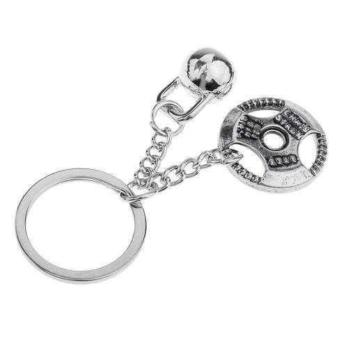 Bague En Métal Trousseau Boxe Sport Pendentif En Métal Mini Modèle Porte-Clés Porte-Clés Barbell 3