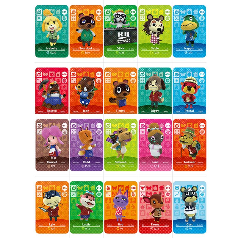 Carte amiibo animal crossing