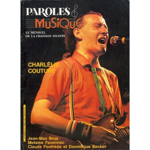 Paroles Et Musique N° 29, Charlélie Couture + Jean Max Brua, Melaine Favennec, Claude Fonfrède & Dominique Becker, Reggiani, Gilles Vigneault, Michel Jonasz, Mama Béa, Moustaki, Tom...