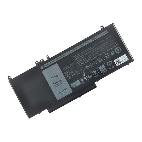 DLH - Batterie de portable (standard) (équivalent à : Dell 6MT4T, Dell 7V69Y, Dell TXF9M, Dell 79VRK) - lithium-polymère - 6 cellules - 8150 mAh - 62 Wh - noir - pour Dell Latitude E5270 (M.2)...