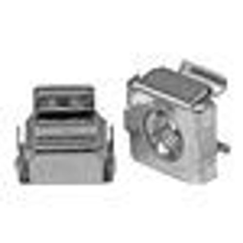 StarTech.com Écrou cage M5 - Pack de 100 - Écrous cage M5 de montage pour rack et armoire serveur - Argent - Écrous à cage (pack de 100) - pour P/N: RACK-18U-20-WALL-OA, RACK-21U-20-WALL-OA...