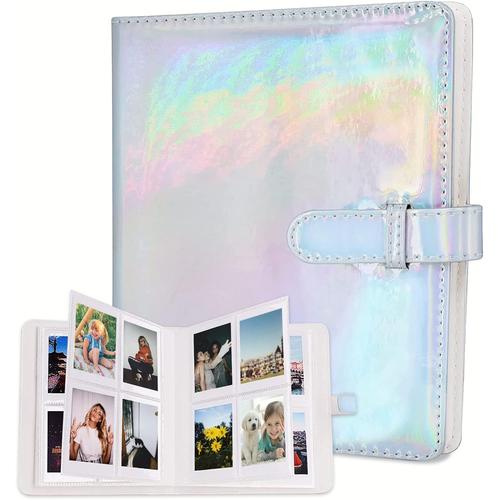 Album Photo 256 Pochettes pour Film 3 Pouces, Mini Album Film pour Fujifilm Instax Mini 7s 8 8+ 9 11 25 26 50s 70 90 Film/ Papier Photo Polaroid Zink/Polaroid/Appareil photo Kodak(Argent ¿¿blouissant)