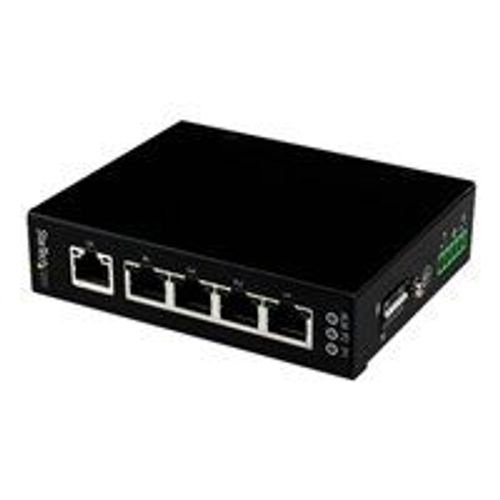 StarTech.com Switch Gigabit Ethernet industriel non géré à 5 ports - Commutateur GbE à montage mural / sur rail DIN - Switch réseau - Commutateur - 5 x 10/100/1000 - fixation murale, de bureau...