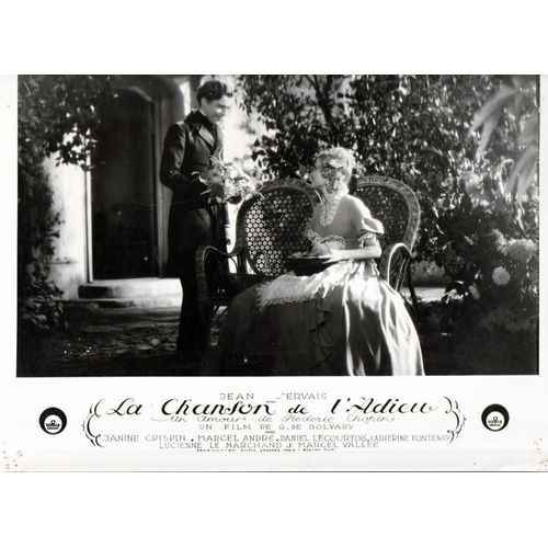 La Chanson De L Adieu : Photo Cartonnée D'exploitation Cinématographique - Format 24x30 Cm - De Géza Von Bolvary Et Albert Valentin Avec Jean Servais, Janine Crispin, Lucienne Le Marchand - 1934 #